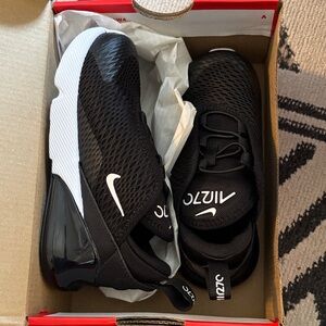 Nike Air Max 270 Black and White Toddler Sneakers
